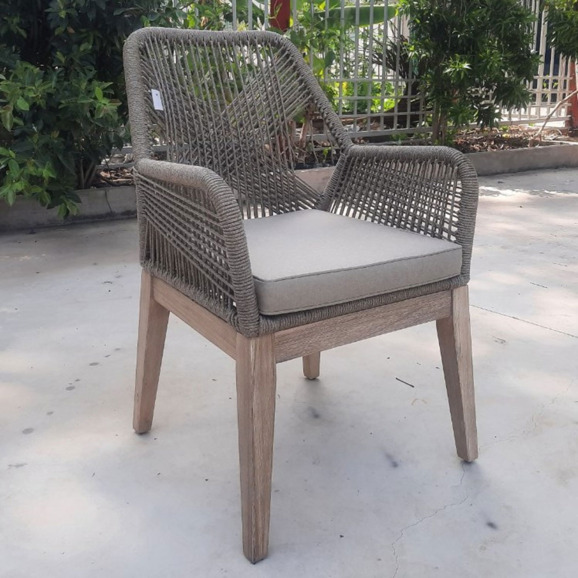 Кресло деревянное плетеное Белль - фото 4