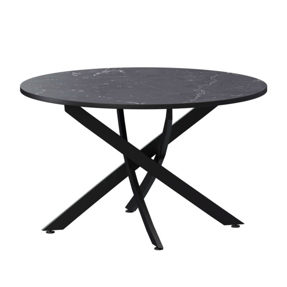 Стол нераздвижной Геометри 2, 1000, даркстоун, черный муар - фото 1