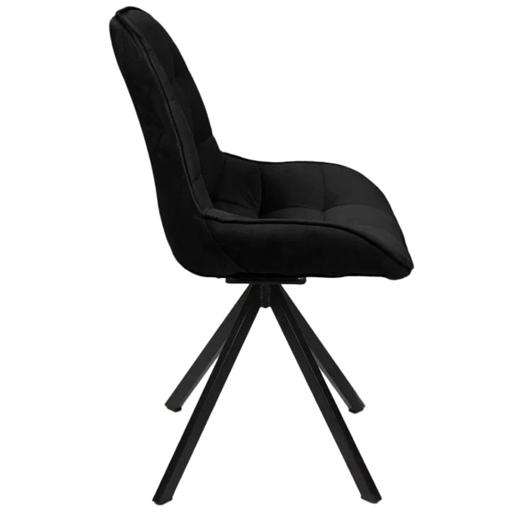Стул Мускус, пирамида, велюр, черный, черный - фото 3