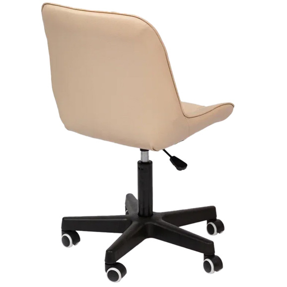 Стул Мускус, пластик, кожа, бежевый, черный - фото 4