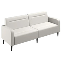 Настоящее фото товара Диван Папилла, экокожа, 202 см, белый, произведённого компанией ChiedoCover