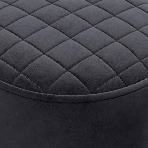 Пуф Тепал, велюр, темно-серый - фото 3