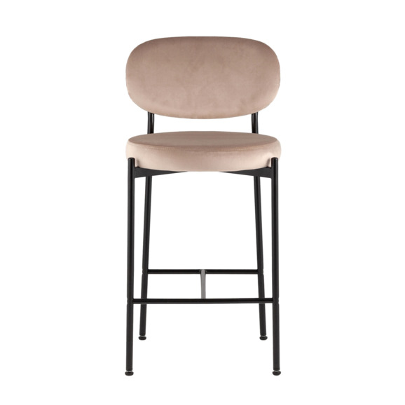 Стул полубарный Бриф ВД, велюр, бежевый - фото 5