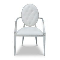 Кресло Дарио с подлокотниками, белое