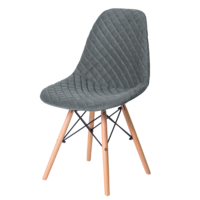 Настоящее фото товара Чехол Е07 на стул Eames, серый, произведённого компанией ChiedoCover