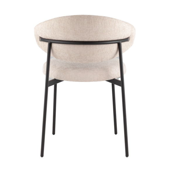 Стул Эван, шенилл, каркас бежевый - фото 3