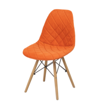 Настоящее фото товара Чехол Е06 на стул Eames, оранжевый, произведённого компанией ChiedoCover