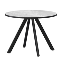 Настоящее фото товара Стол нераздвижной Лаки мини 900мм, лавант, черный муар, произведённого компанией ChiedoCover