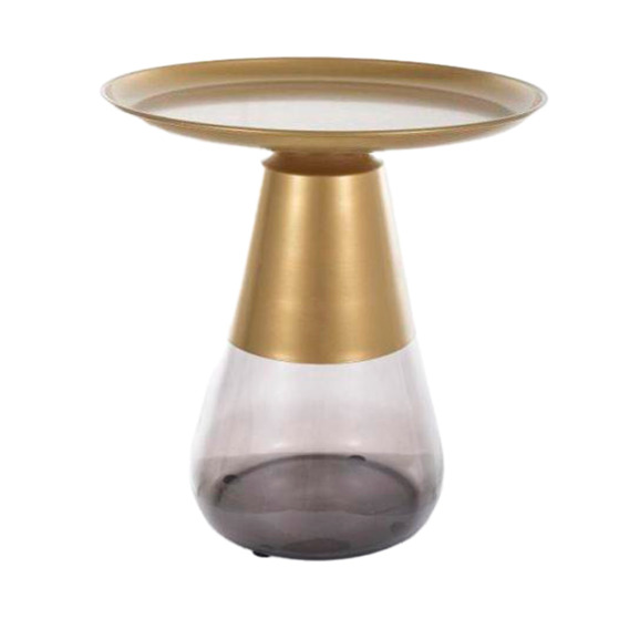 Стол журнальный Plateau, золотой, черный - фото 1