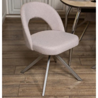 Фотография товара Стул Пиннате, пирамида, светло-серый, серебро, букле от компании ChiedoCover.