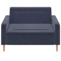 Фотография товара Диван Папилла, велюр, 132 см, серый от компании ChiedoCover.