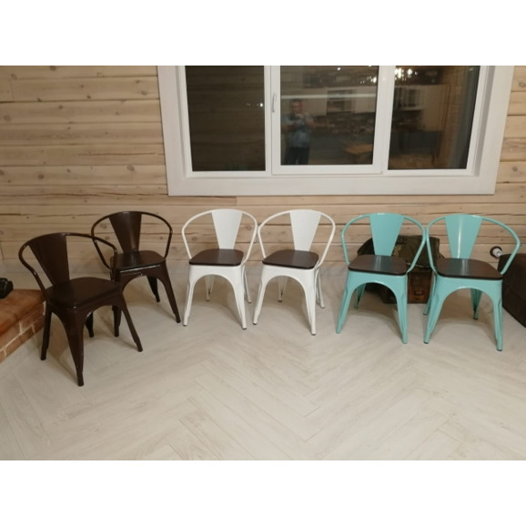 Кресло Tolix Wood Style, цвет по RAL - фото 3