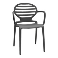 Настоящее фото товара Кресло пластиковое Cokka, антрацит, произведённого компанией ChiedoCover