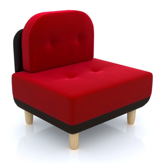 Кресло Рилто, красное - фото 1