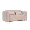 Диван Марлон 131x95x80 см, светло-бежевый велюр
