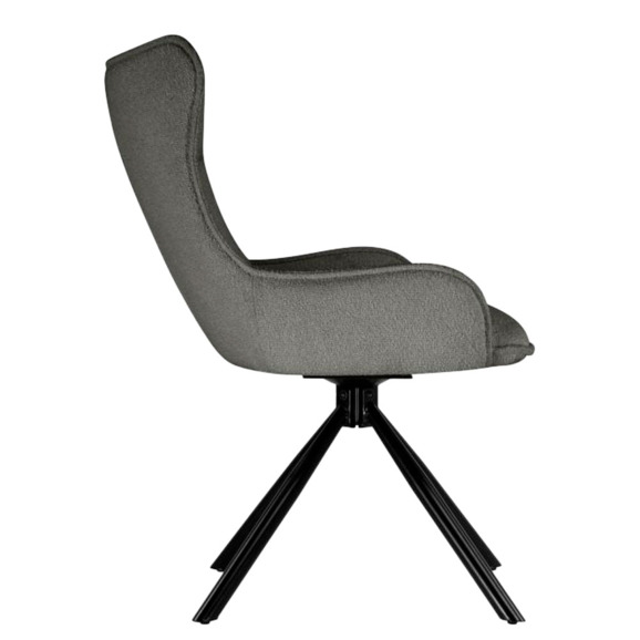 Стул на металлокаркасе Chicago light gray / black legs KD Стул на металлокаркасе Chicago light gray / black legs KD - фото 3