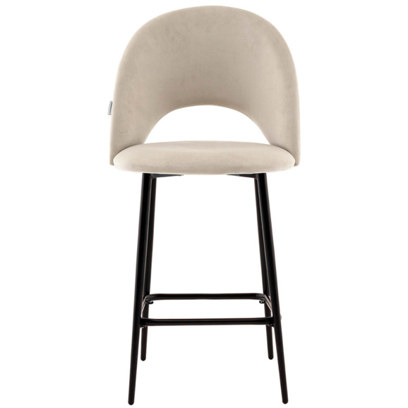 Стул полубарный Меган SN, велюр, бежевый - фото 2