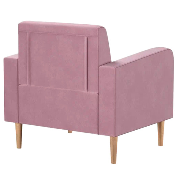 Кресло Папилла, велюр, сиреневый Кресло Папилла, велюр, сиреневый - фото 3