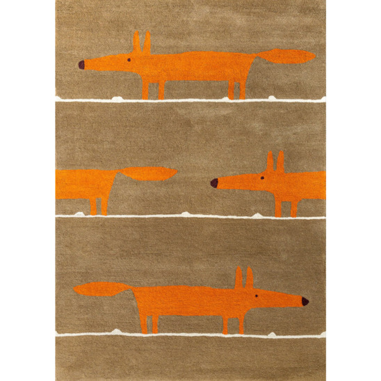 Индийский ковёр шерстяной Mr Fox Cinnamon, коричневый - фото 1