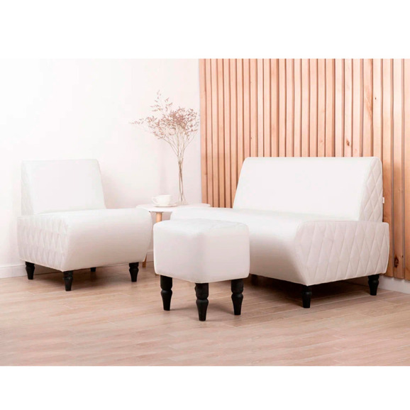 Диван Лотик, экокожа, белый - фото 5