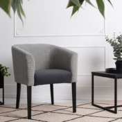 Фотография в интерьере товара Полукресло Самбука, шенилл Georgi 15, велюр Teddy 018, бук RAL 9005 от компании ChiedoCover.