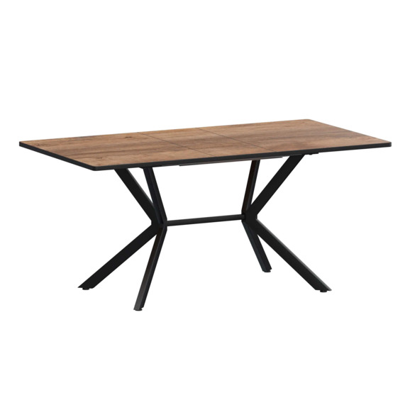 Стол раздвижной Сири 1200+300, дуб самдал, черный муар - фото 1